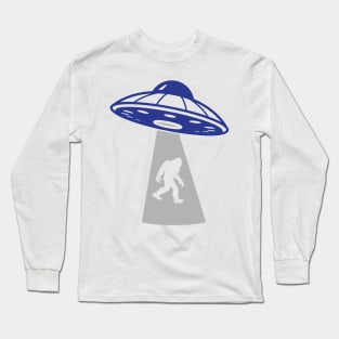 UFO Abducts Yeti Long Sleeve T-Shirt